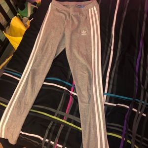 Gray adidas leggings